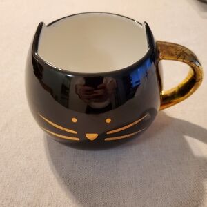 🌷3/$15 Black Cat Coffee Mug GUC